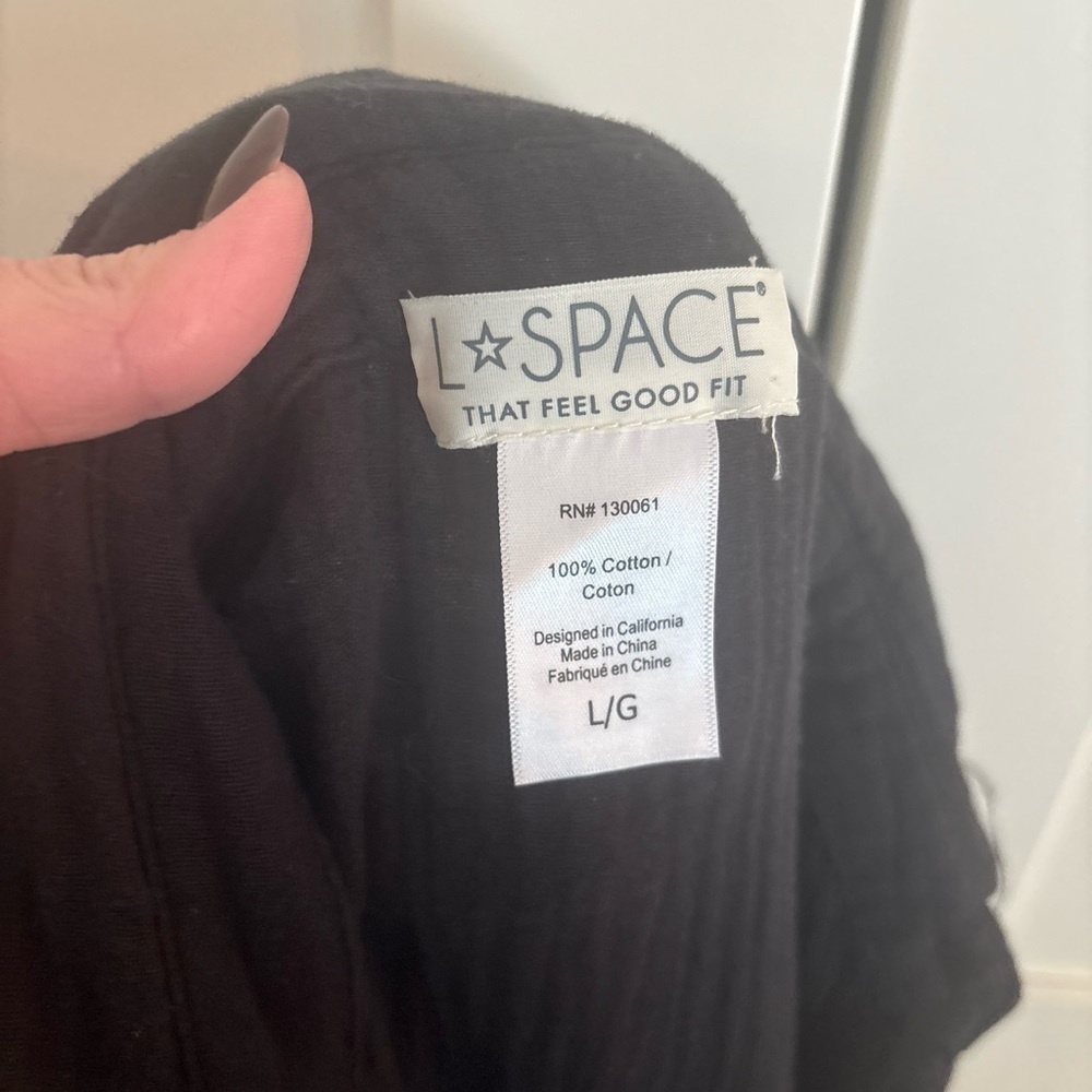 LSPACE Mika Romper in Black size large pool beach summer vacation - Picture 4 of 4
